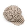 Винтажная мужская восьмиугольная кепка женская осенне-зимняя теплая клетчатая кепка-берет с рисунком