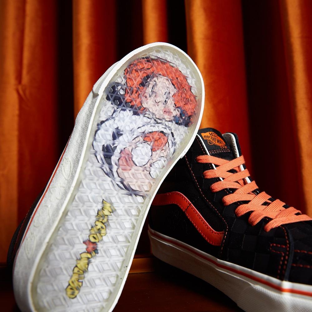 Vans Miro&Wujo X Ограниченная серия кроссовок-хайтопов для скейтбординга к году Кролика Унисекс Черно-оранжевые VN0A4BVTY8J