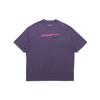 23 Engineered Letter Print Crewneck T-Shirt Men Tops Purple CZ5182-573