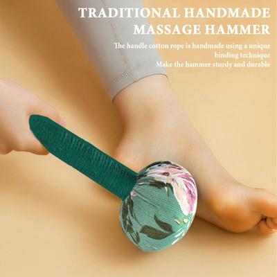 2 шт. Длинный полынный лимфодренажный массажный молоток для эффективного самомассажа, ручной массажер для спины для снятия мышечной боли, портативный молоток для всего тела