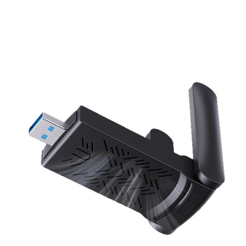 1300M WiFi 6 Dual-Band USB Wireless Network Card for Desktop Computers (Driver-Free)