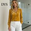 Button Down Shirts Fall Winter Women Velvet Shirt, Regular Fit Long Sleeve Office Work Top Top, Soft Solid Color Lapel Collar Blouse for Lady