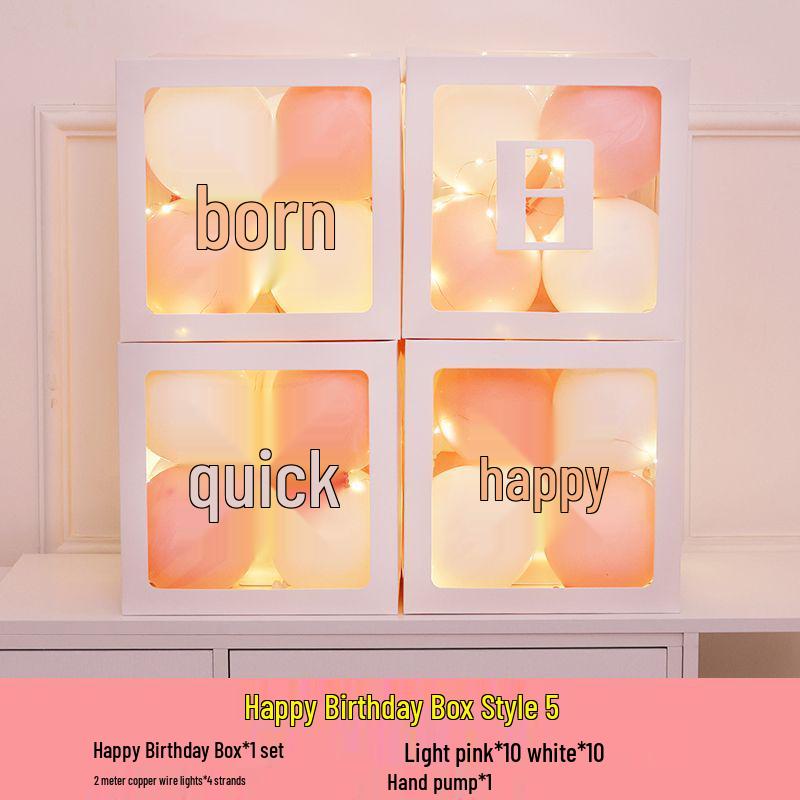 Luminous Happy Birthday Balloons for Adult & Baby Parties - Boys & Girls First Birthday Decoration