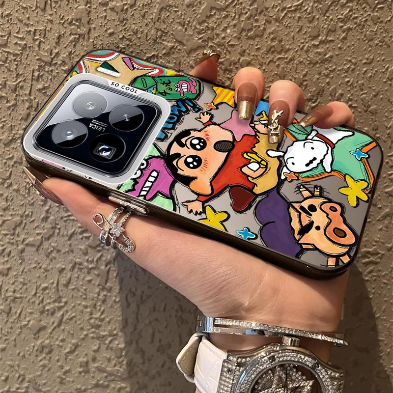 Cartoon C-Crayon Shin-chans Hard Case for Xiaomi Mi 15 14 14T 13 13T 12 12T 12X 12S 11 Lite POCO F6 F5 X6 X5 M6 Pro 5G 4G Cover