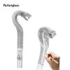 Bronze Luxury Snake Handle Fashion Walking Stick for Party Decorative Walking Cane Elegant Crosier Knob Walking Stick 93cm