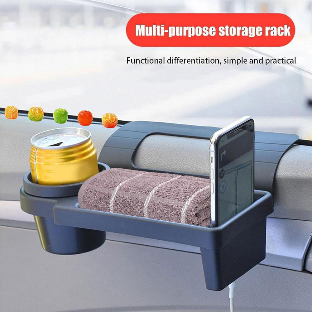 Universal Car Organizer Box With Cup Holder Drink Holder Side Door Window Phone Slot Hanging Storage Rack For Vehicle