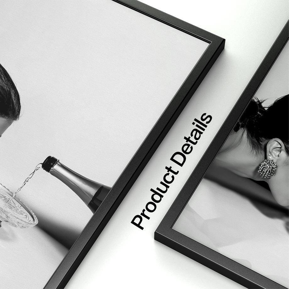 Wall Art Canvas Painting Champagne Coffe Wine Paris Girl Black White Living Room Decoration Posters And Prints Wall Pictures