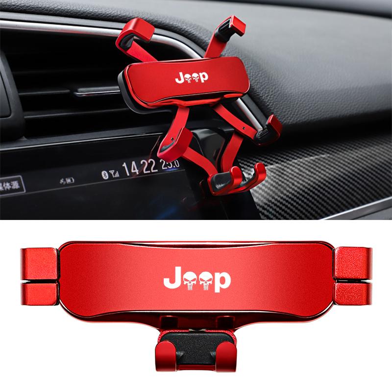 Cup Holders Car Phone Holder Air Vent Clip Mount Stand Accessories For Jeep Wrangler JL JK Renegade Grand Compass Gladiator Cher
