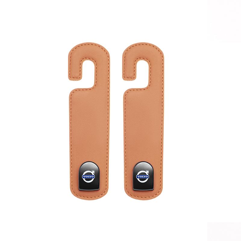 evgap7 Quality Car Headrest Hooks Rear Seat Hanging Dual Hook For Volvo XC90 V90 V60 XC60 V40 EC40 EX40 S80 S60 S90 C40 XC40 V70 XC70
