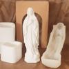 Статуя Девы Марии Силиконовые Формы для Свечей Религиозная Скульптура Силиконовые Формы Термостойкие Гипсовые Силиконовые Формы