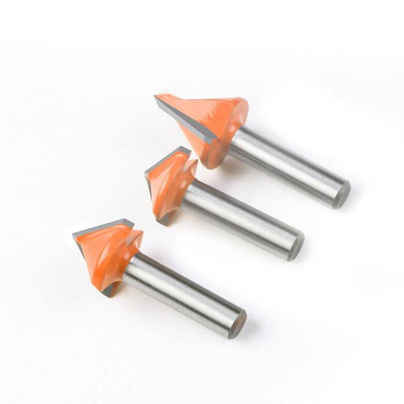 8 мм хвостовик 60 90 120 150 градусов V-образный пазовый резец фреза для гравировки с ЧПУ твердосплавная фреза