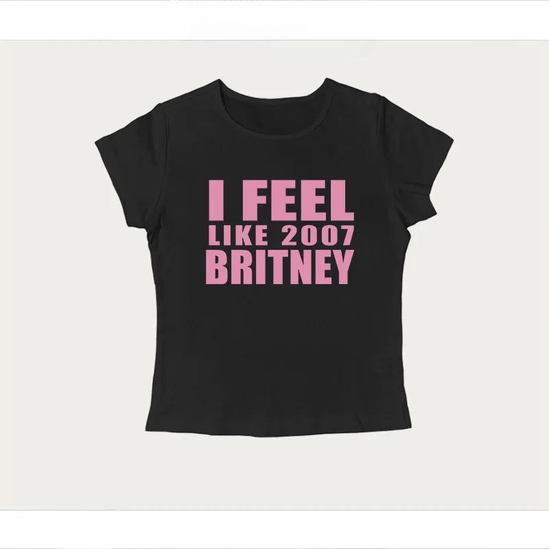Y2K 2000s Vinage Crop Top Letter Print Casual Short Sleeve T-shirt Fashion Spicy Girl Sexy Baby Tee 2026 Summer Woman Clothing