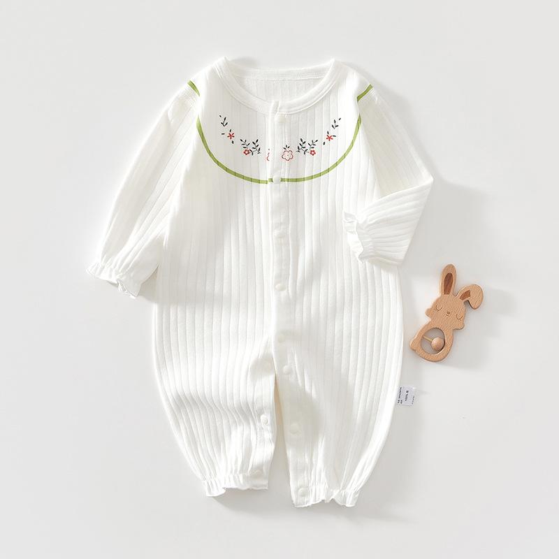 Комбинезон для новорожденных с длинными рукавами 2024 года — супер милый комбинезон на весну/осень для раннего ползания