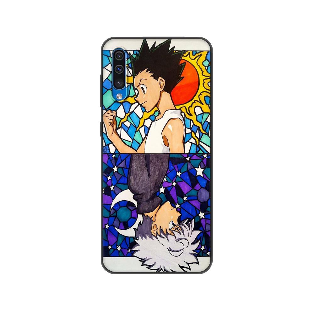 Черный чехол из ТПУ для Samsung Galaxy A50 50S A30S A10 A11 A21S A31 A41 A51 A71 M21 M30S S10 LITE HUNTER x HxH Gon Killua аниме