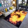 Fiery Explosion Abstract Pattern suitable as a non-slip mat for the living room or bedroom sofa