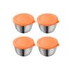 Salad Dressing Container Stainless Steel Sauce Cup with Lid Reusable Salad Dipping Dish Portable Barbecue Spice Jar Kitchen Tool