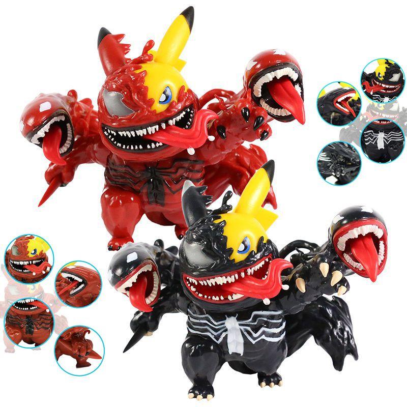 Adorable Venom Carnage Pikachu Action Figure High-quality Anime Toy Model For Kids