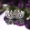 Simple & Classic Crown Women Rings 4 Metal Colors Available Wedding Bridal Ring Romantic Gift for Girl’s Birthday Party