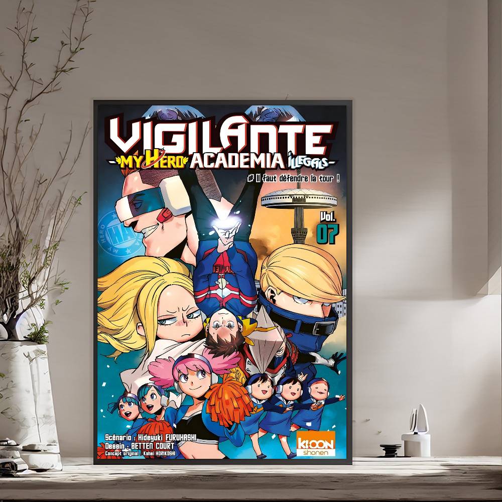 V-Vigilante B-Boku no Hero Academia I-Illegals Самоклеящийся Арт Постер Ретро Крафт Бумажная Наклейка DIY Комната Бар Кафе Наклейки