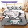 DAN DA DAN Pattern Bedding,Quilt Set Quilt Cover Pillowcase Home Birthday Gift (1 * duvet cover + 2 * pillowcase, without core)