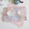 Popular Pink Beads Flowers Embroidery Table Cloth Cover Wedding Tablecloth Kitchen Christmas Table Decoration and Accessories