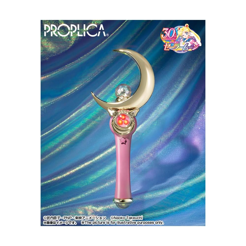 TAMASHII NATIONS PROPLICA Лунный Жезл Сейлор Мун Brilliant Color Edition 260 мм Фигурка из АБС-пластика