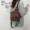 Corduroy Shoulder Bag Bowknot Printed Bow Rucksack Casual Student School Bag  Daily