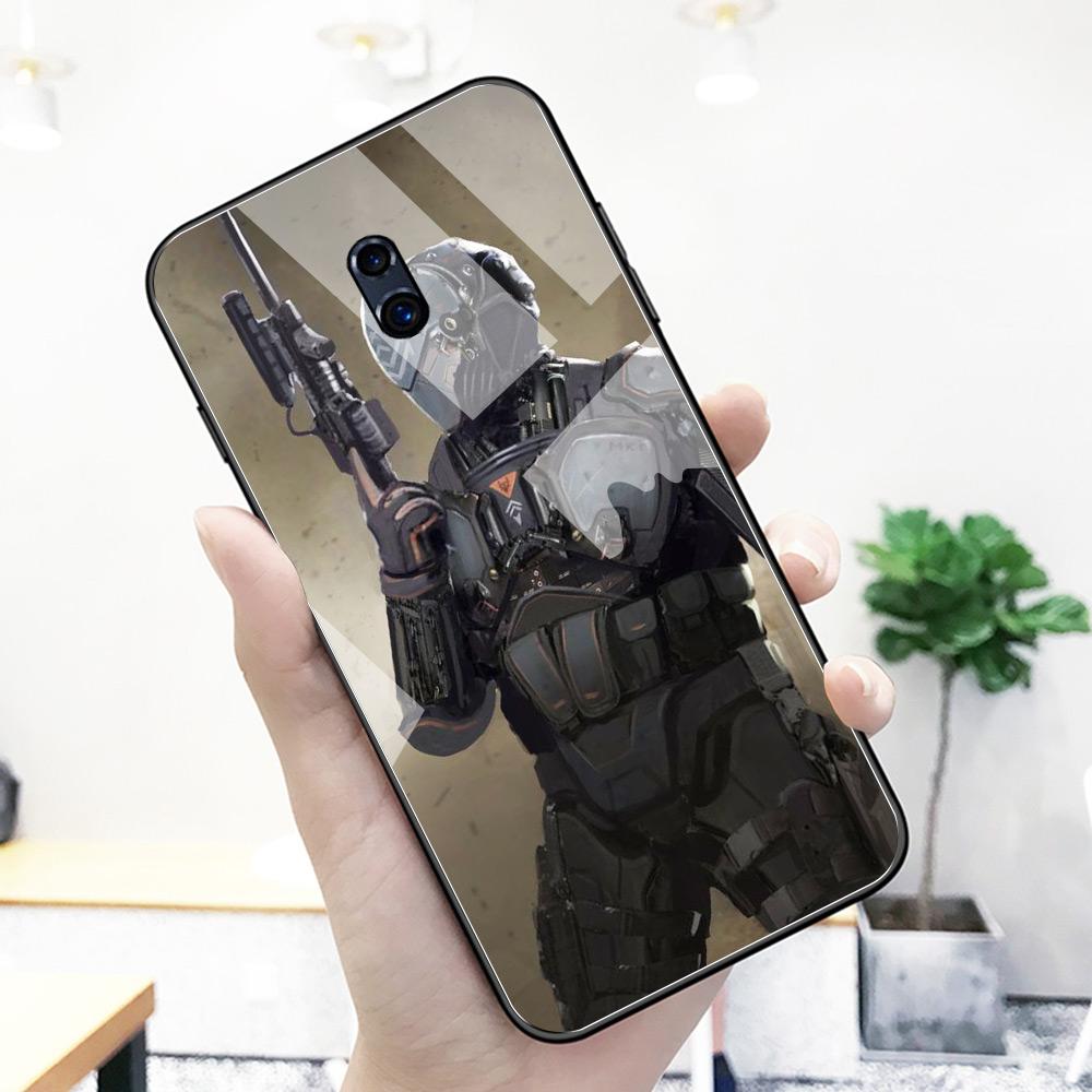 Для Oppo R9s plus чехол со стеклянной задней панелью чехол с изображением солдата аниме для Oppo R9 R9S R11 R11S Plus R17 R15 F9 Pro Find X A7X Reno