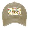 Seamless Construction Pattern Baseball Cap Sun Caps Wild Ball Hat Hard Hat Fashionable Baseball For Men Womens