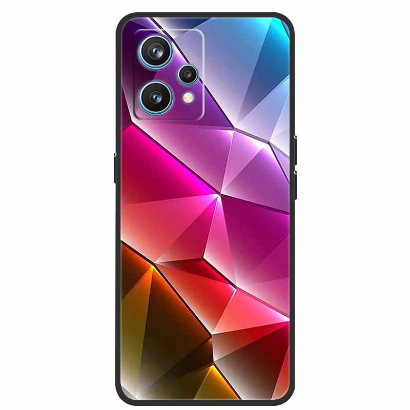 Чехол для Realme 9 RMX3521 Ударопрочный Мягкий силикон ТПУ Задняя крышка Для телефона Realme9 4G Чехлы Realme 9 6,4 дюйма Милый мультяшный чехол-сумка