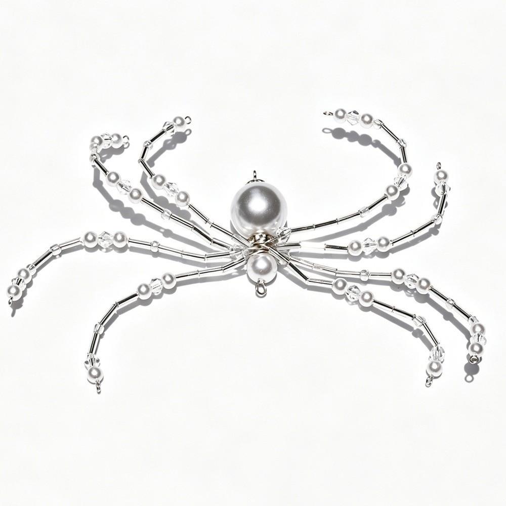 Hanging Loop Spider Hanging Ornament Beaded Halloween Spider Decoration Window Display