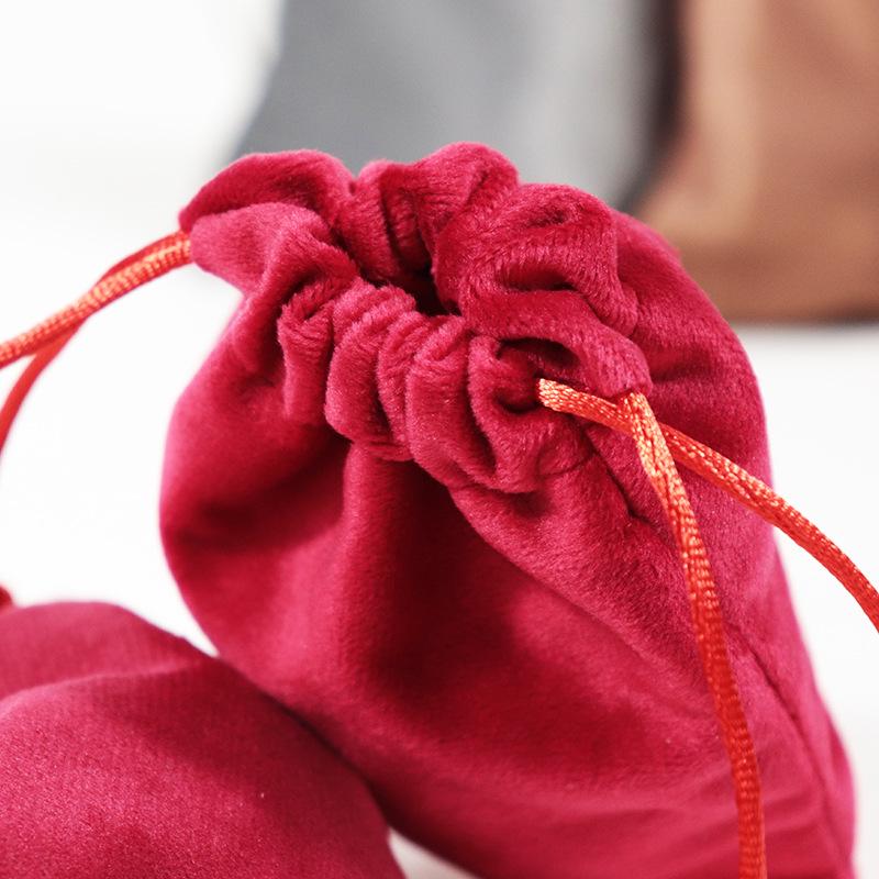 Velvet Drawstring Jewelry Bag - Earphones, Accessories, Dustproof, Storage Solution