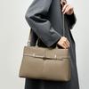 Модный портфель для деловых поездок, универсальная сумка через плечо большой вместимости, кожаная сумка