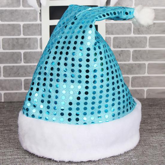 Детский взрослый звездный лунный блесток Рождественская шляпа Санта-Клауса Рождественская вечеринка Кепка Костюм