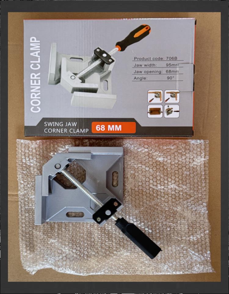 Мини-угольник 90° - Прямоугольный, Быстрозажимной для деревообработки, сварки, фоторамок, стекла, аквариумов