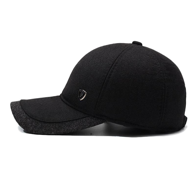 Men's Hat Winter Middle-Aged and Elderly Warm Baseball Cap Cotton Cap Outdoor Coldproof Ear Protection Cap