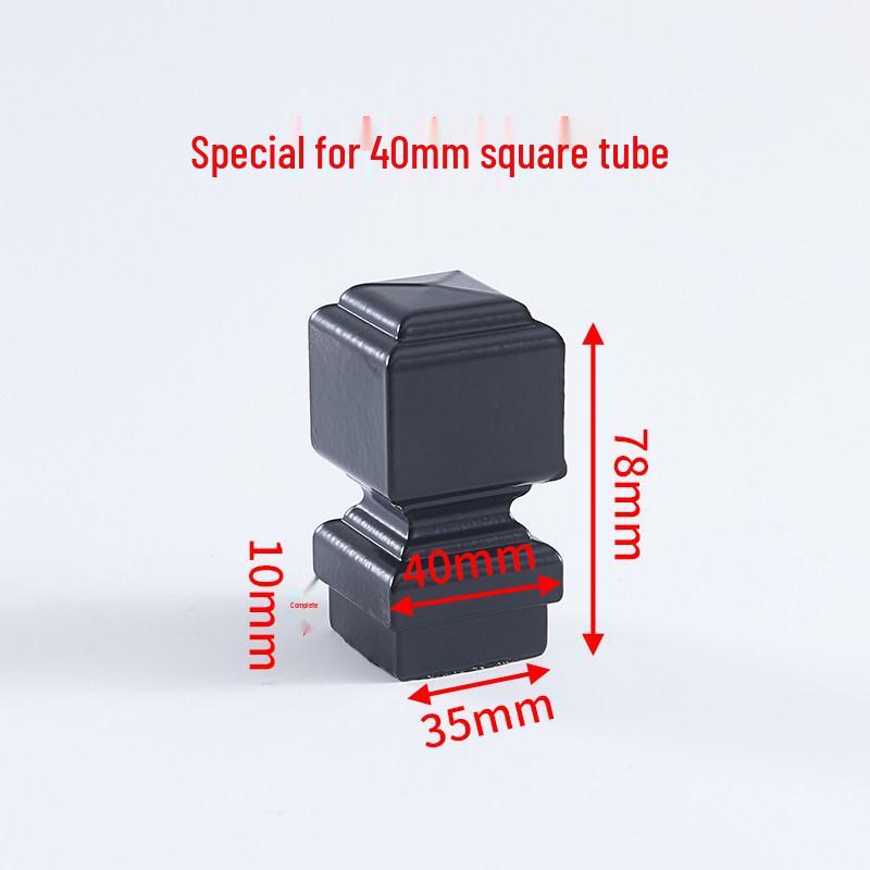 Aluminum Square Tube Decorative Rainproof Post Cap - Anti-Rust for Fence, Balcony, and Stair Handrails