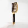 Flexible Anti-Static Hairbrush Scalp Massage Comb Brush Custom LOGO Blow-Drying Hair Styling Curved Detangling Vent Hair Brush