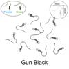 100pcs/lot 20*17mm 10 Color Iron Bead Charms Earring Wires With Ear Hook Earrings Clasp Findings Supplies For Jewelry Making DIY
