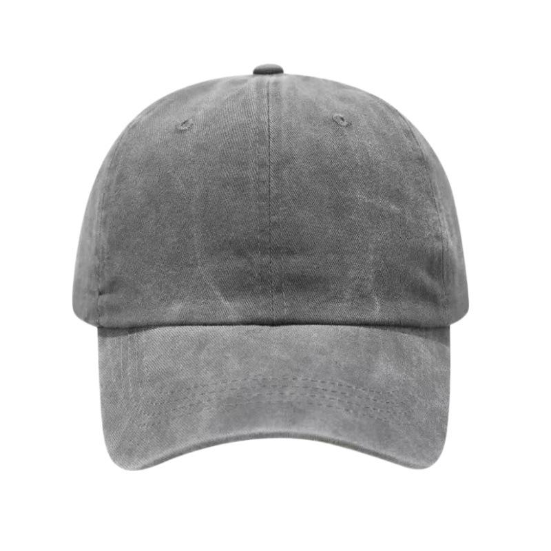 Printed Dad Hat Washed Distressed Baseball Cap Soft Top Peaked Cap Sun Hat