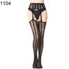 Женские эротические колготки с открытой промежностью и кружевными подтяжками, прозрачные колготки, чулки