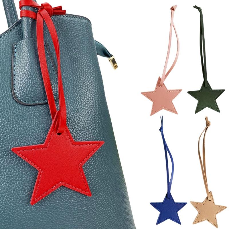 1 шт. сумка кулон модный брелок аксессуары багаж кулон пряжка пятиконечная звезда подарок искусственная кожа