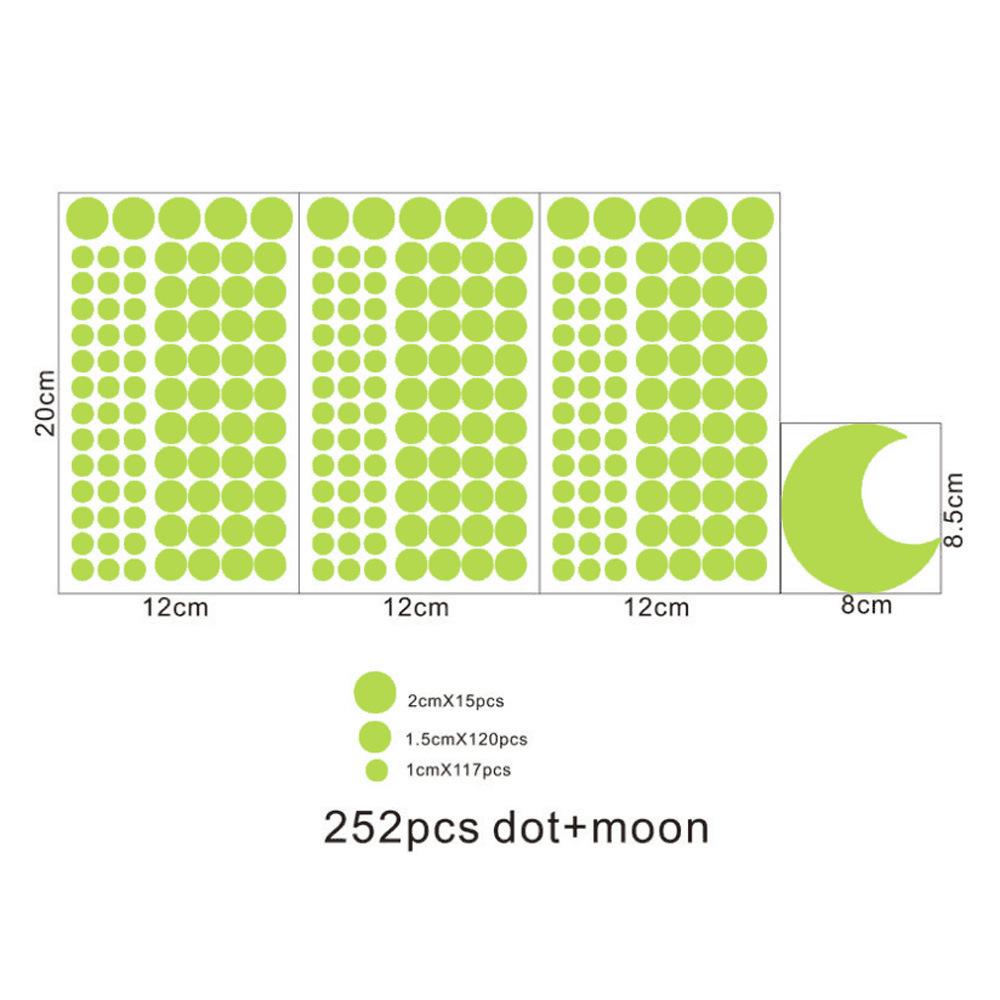 Luminous Dots Wall Stickers Fluorescent Home Children's Room Wall DIY Self-adhesive Decorative Glow In The Dark Stickers