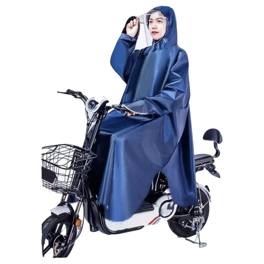 Full Body Coverage Raincoat Waterproof Electric Bike Raincoat One-Piece Rain Poncho Cycling