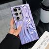 Применимо к Samsung S25U гальванический плиссированный чехол для мобильного телефона SAM S24/S23 яркий трехмерный чехол для мобильного телефона взрыв внешней торговли