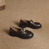 Женские мокасины весна-осень универсальные удобные толстые каблуки низкие повседневные туфли большого размера