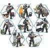 Model Equipment Assembly Building Block Toys,8 PCS City Police Action Mini-Figures with Multiple Military Weapons Accessories,Party Favors Set
