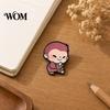 Animal Lapel Pin Brooch Pin, Enamel Monkey Design Bright Color Outfit Badge with Childlike Standard Safety Lightweight Accessory for Clothes Bags Hats