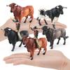 Simulation Bullfighting Action Figures Farm Animals Calf Bull OX Figures Collection