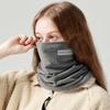 Solid Color Neck Scarf Velvet Cycling Scarf Warm Neck Protection Neck Warmer  Cycling